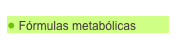  Fórmulas metabólicas