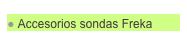  Accesorios sondas Freka