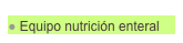  Equipo nutrición enteral