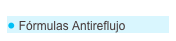  Fórmulas Antireflujo