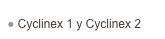  Cyclinex 1 y Cyclinex 2