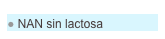  NAN sin lactosa
