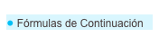  Fórmulas de Continuación