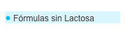  Fórmulas sin Lactosa