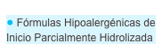  Fórmulas Hipoalergénicas de Inicio Parcialmente Hidrolizada