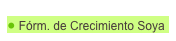  Fórm. de Crecimiento Soya