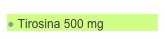  Tirosina 500 mg